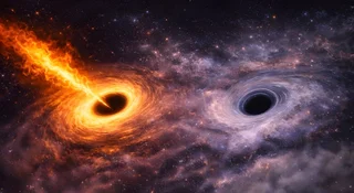 ALMA zagląda do kosmicznej kuchni. Czarne dziury same wybierają dania