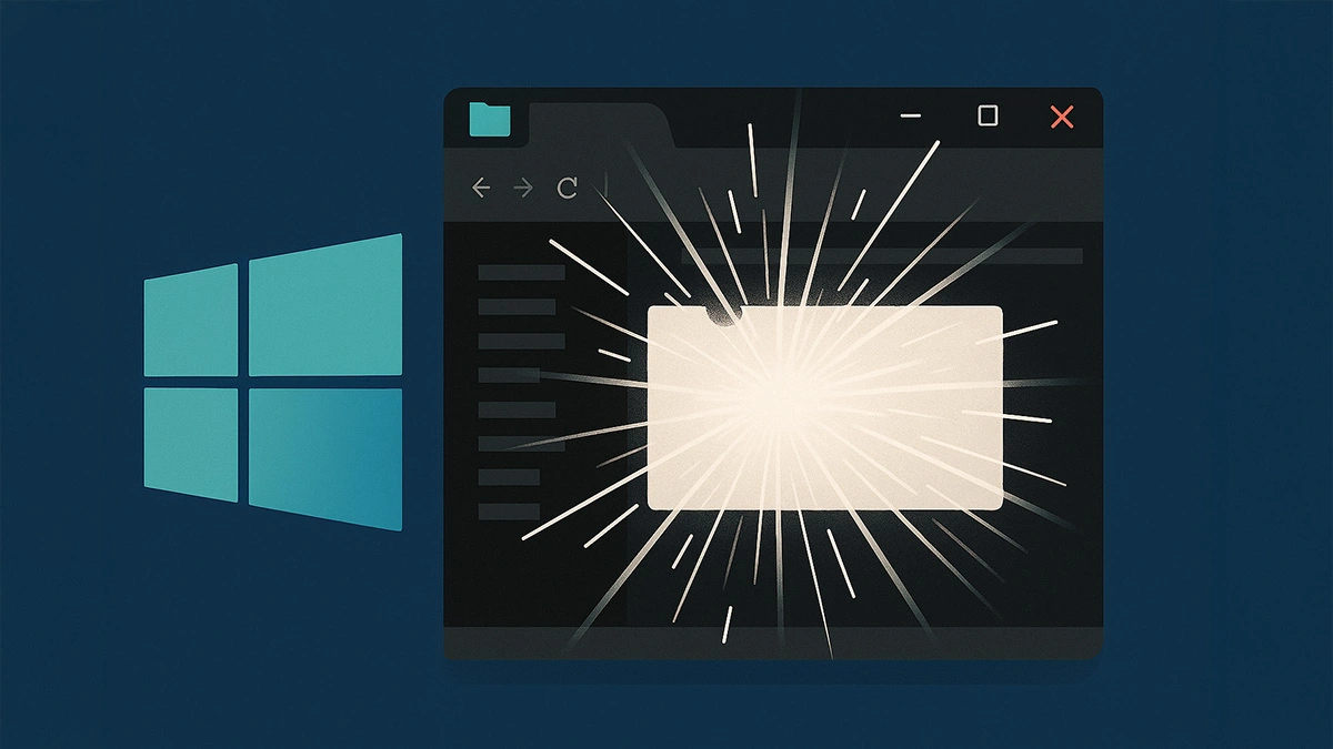 Eksplorator plików błyska
