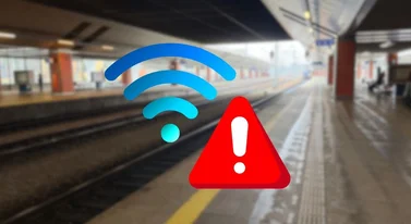 Zatrzymali awaryjnie pociąg. Winna nazwa hotspotu