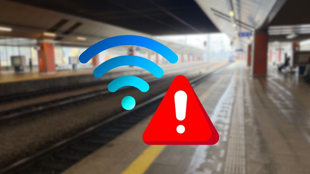 Zatrzymali awaryjnie pociąg. Winna nazwa hotspotu