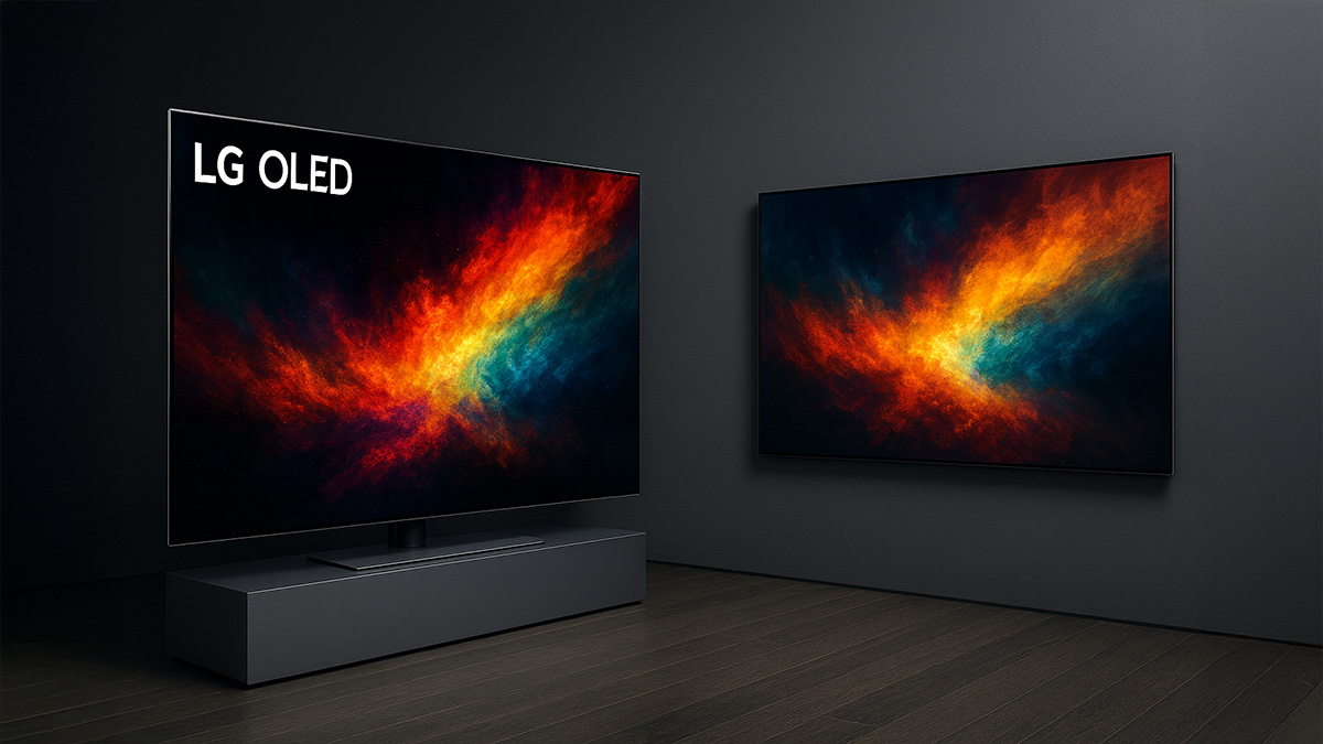 Najnowszy OLED TV jako obraz na ścianę. "Telewizor - marzenie"