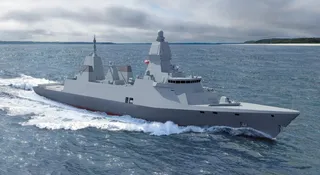 W najstarszej stoczni w Polsce - PGZ Stoczni Wojennej w Gdyni, odbyła się uroczystość położenia stępki pod drugą fregatę wielozadaniową programu Miecznik - ORP Burza.