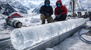 Ten lodowiec rośnie, gdy reszta świata znika