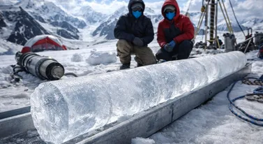Inne lodowce topnieją, ten nie. Trop prowadzi przez 105 metrów lodu