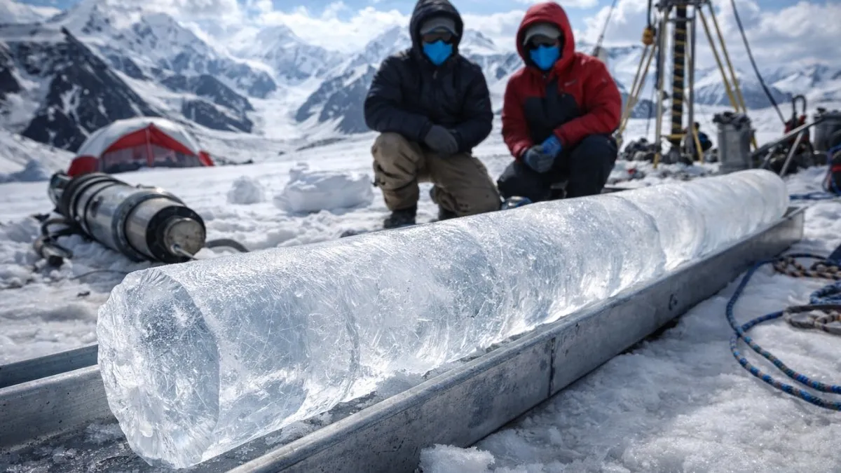 Ten lodowiec rośnie, gdy reszta świata znika