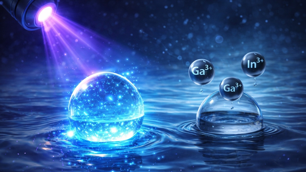 Nasi naukowcy stworzyli czujnik w kropli wody. Zanieczyszczenie gasi światło