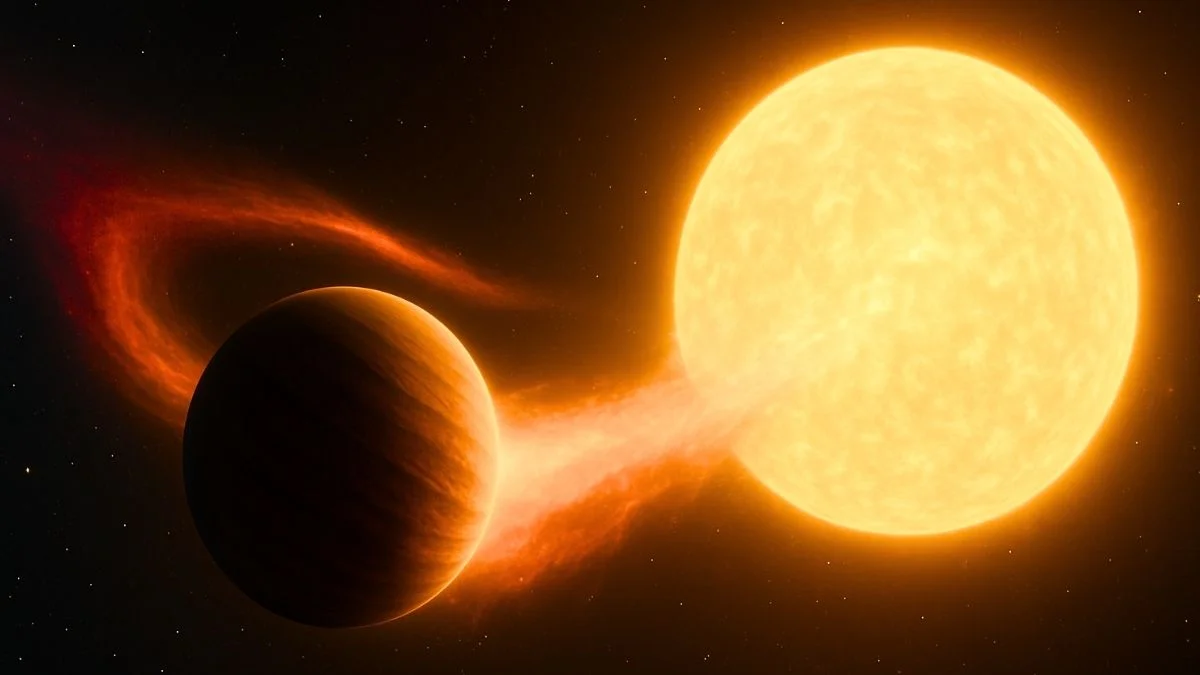 Puchata planeta dosłownie paruje. Webb złapał ją na gorącym uczynku