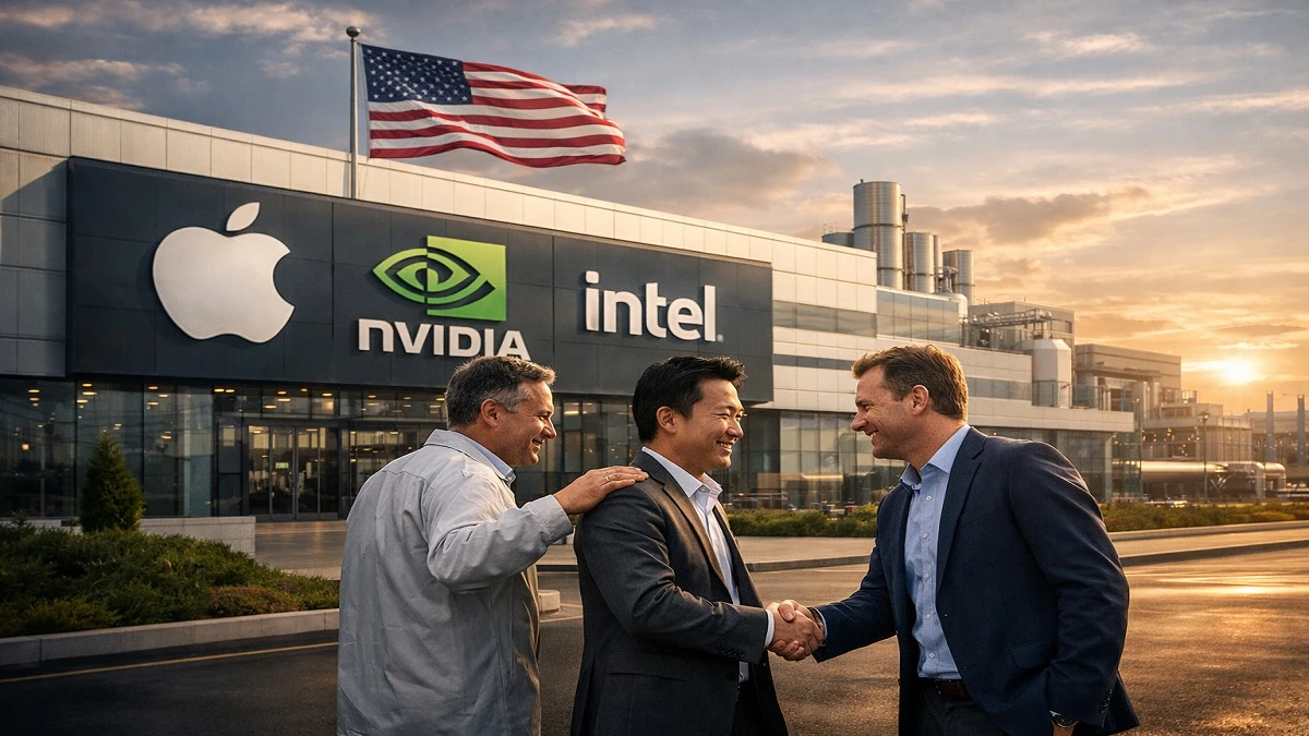 Apple oraz Nvidia planują przenieść część produkcji do amerykańskich fabryk Intela.