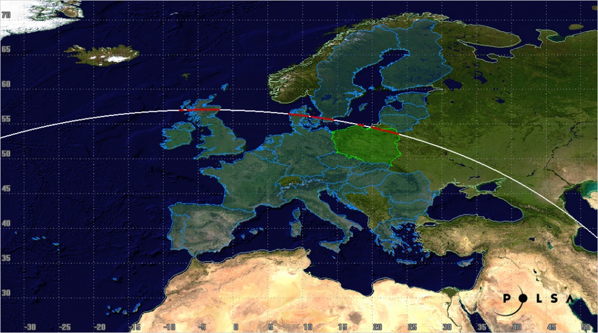 Chińska rakieta ZQ-3 weszła w atmosferę nad Europą. POLSA wydała komunikat