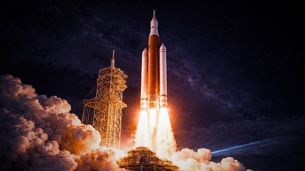 Oto rakieta do lotu na Księżyc. Włożyli w nią przestarzałą technologię