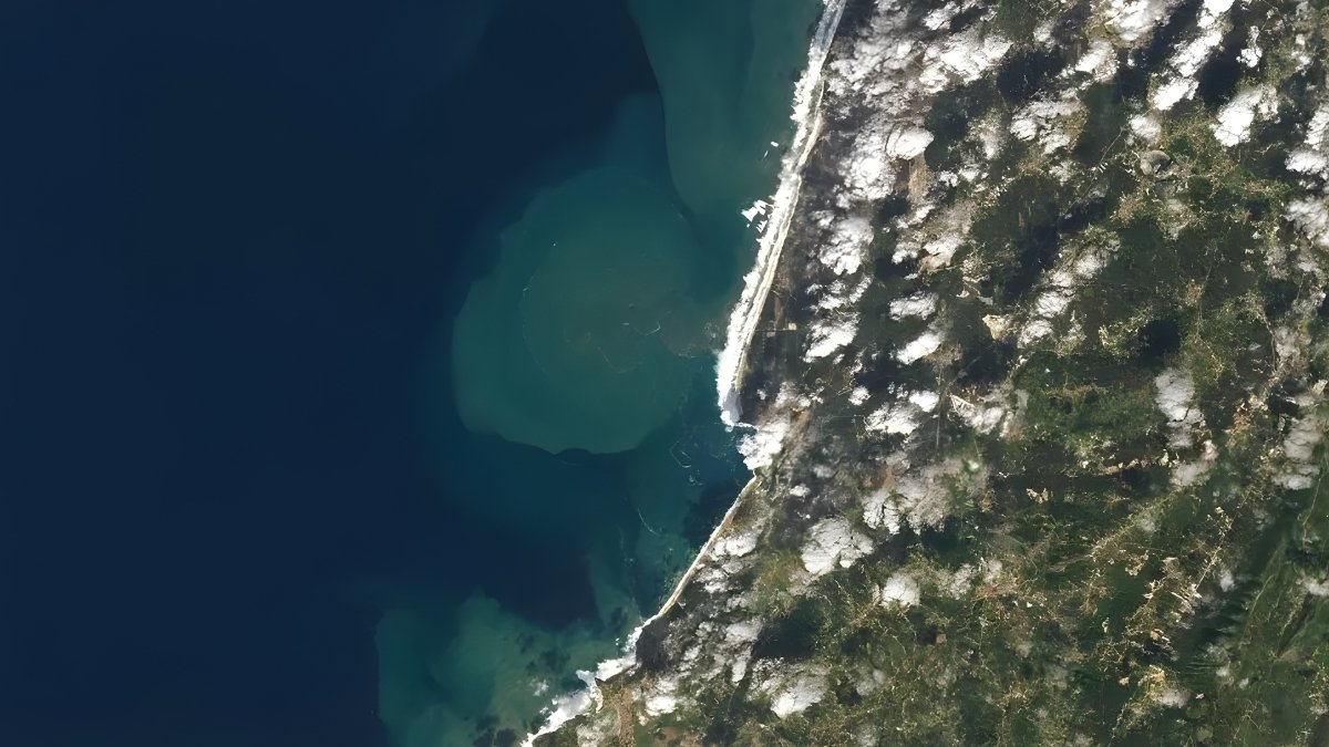 Kosmos zobaczył coś niezwykłego. Nazare i fale jak wieżowce