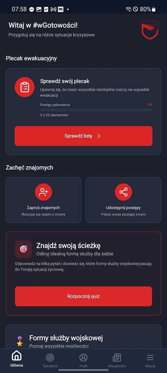 Aplikacja wGotowości