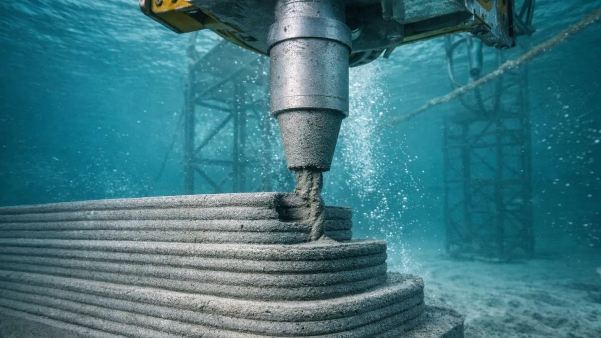 Beton z drukarki na dnie morza. Tak budować będzie się jutro