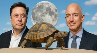 Bezos troluje Muska żółwiem