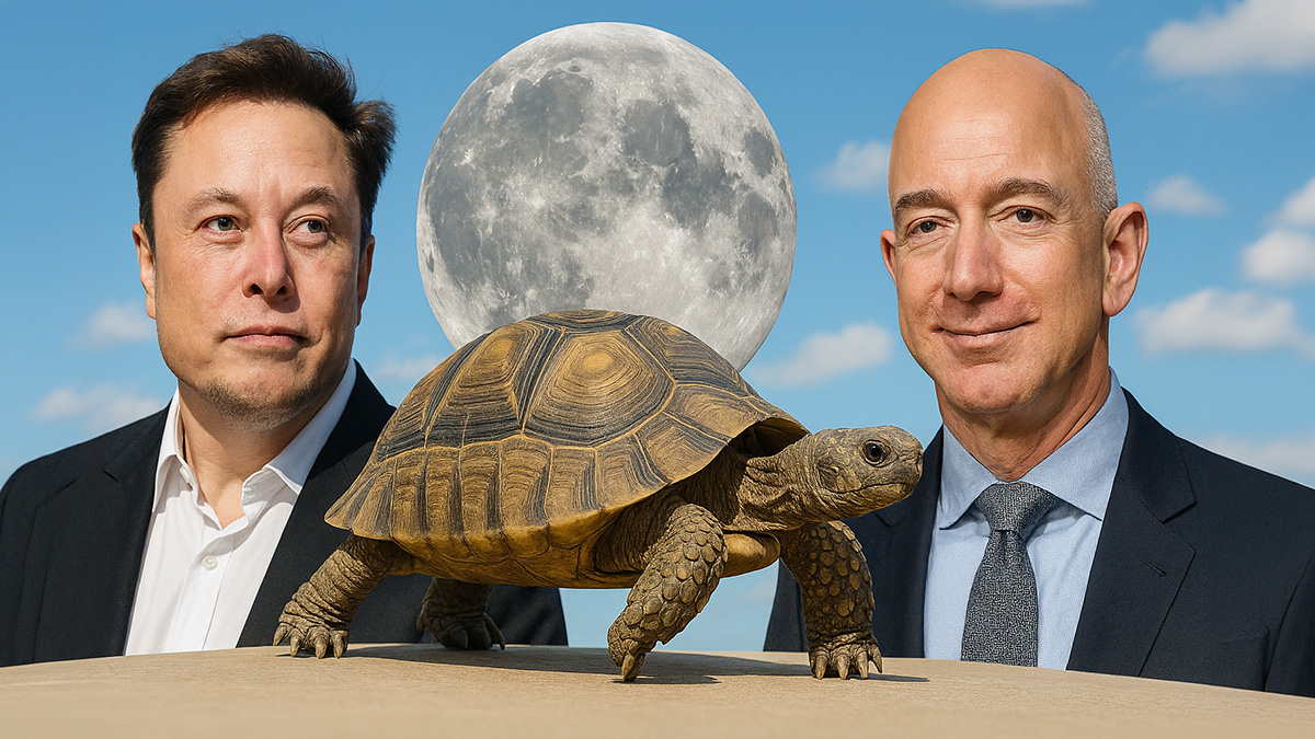 Bezos wrzuca żółwia, Musk reaguje. Zmiana układu sił
