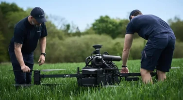 Pokazali prawdziwego potwora. Dron dosłownie tworzy ścianę ognia