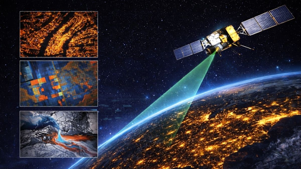 Landsat 9 widzi w ciemności. NASA pokazała, jak satelita zbiera dane
