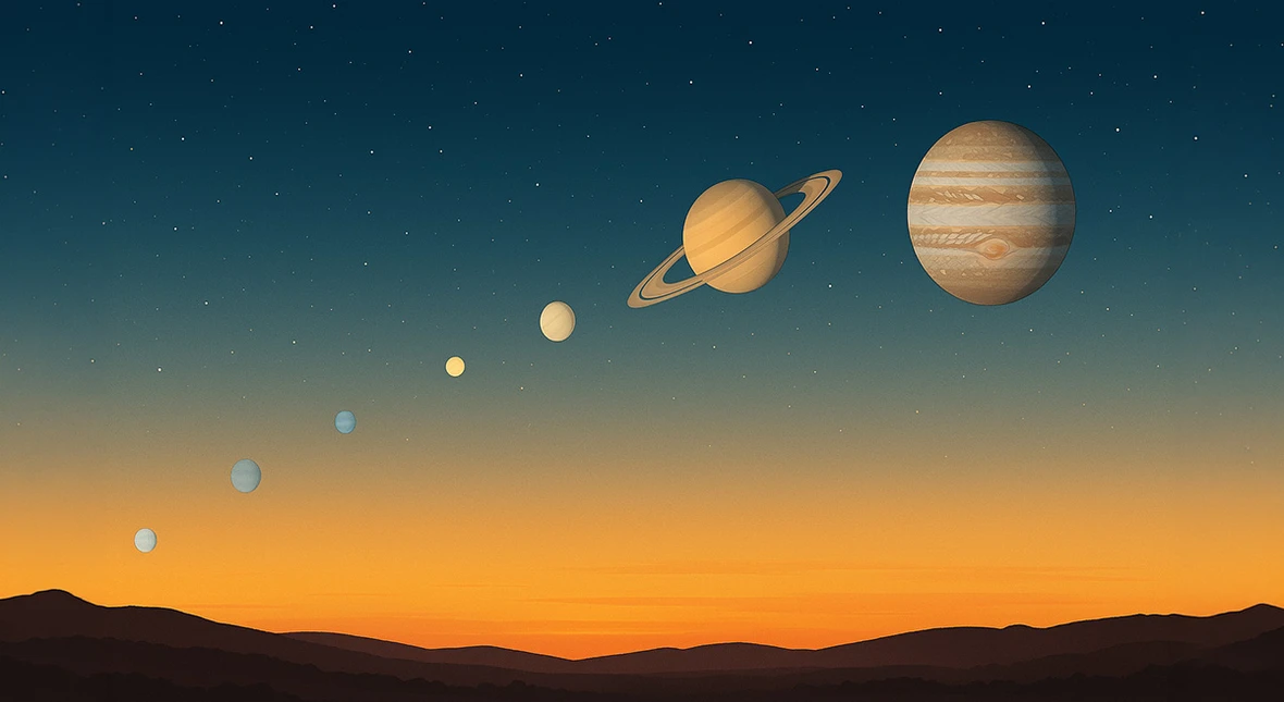 Image for Spektakl na polskim niebie. "To parada planet"