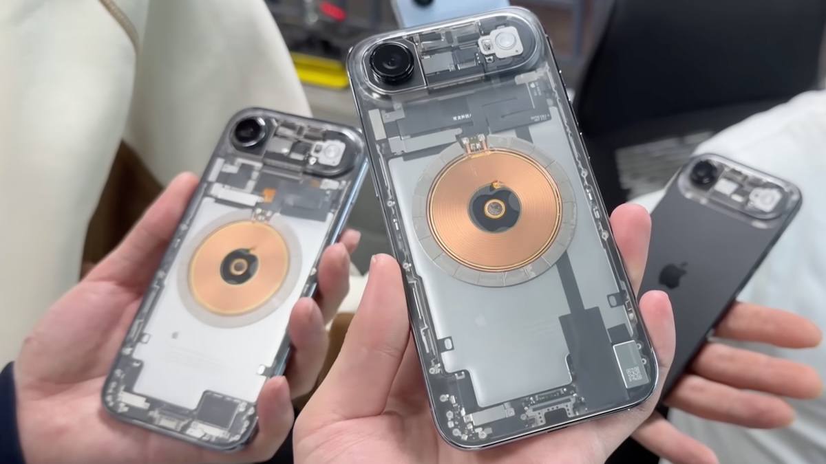 Taki jest przezroczysty iPhone. W nosie mam te kolorki