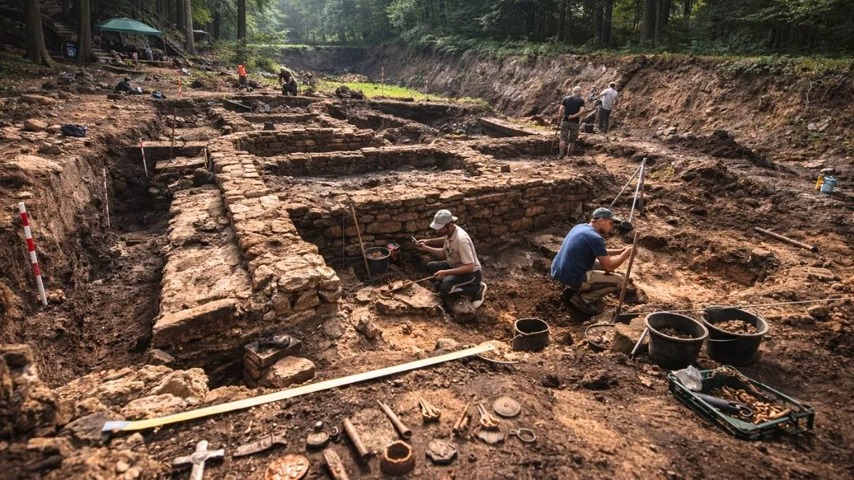 W środku lasu odkryli całe średniowieczne miasto