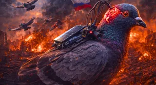 Żywe drony z Moskwy. Gołębie sterowane impulsem w mózgu