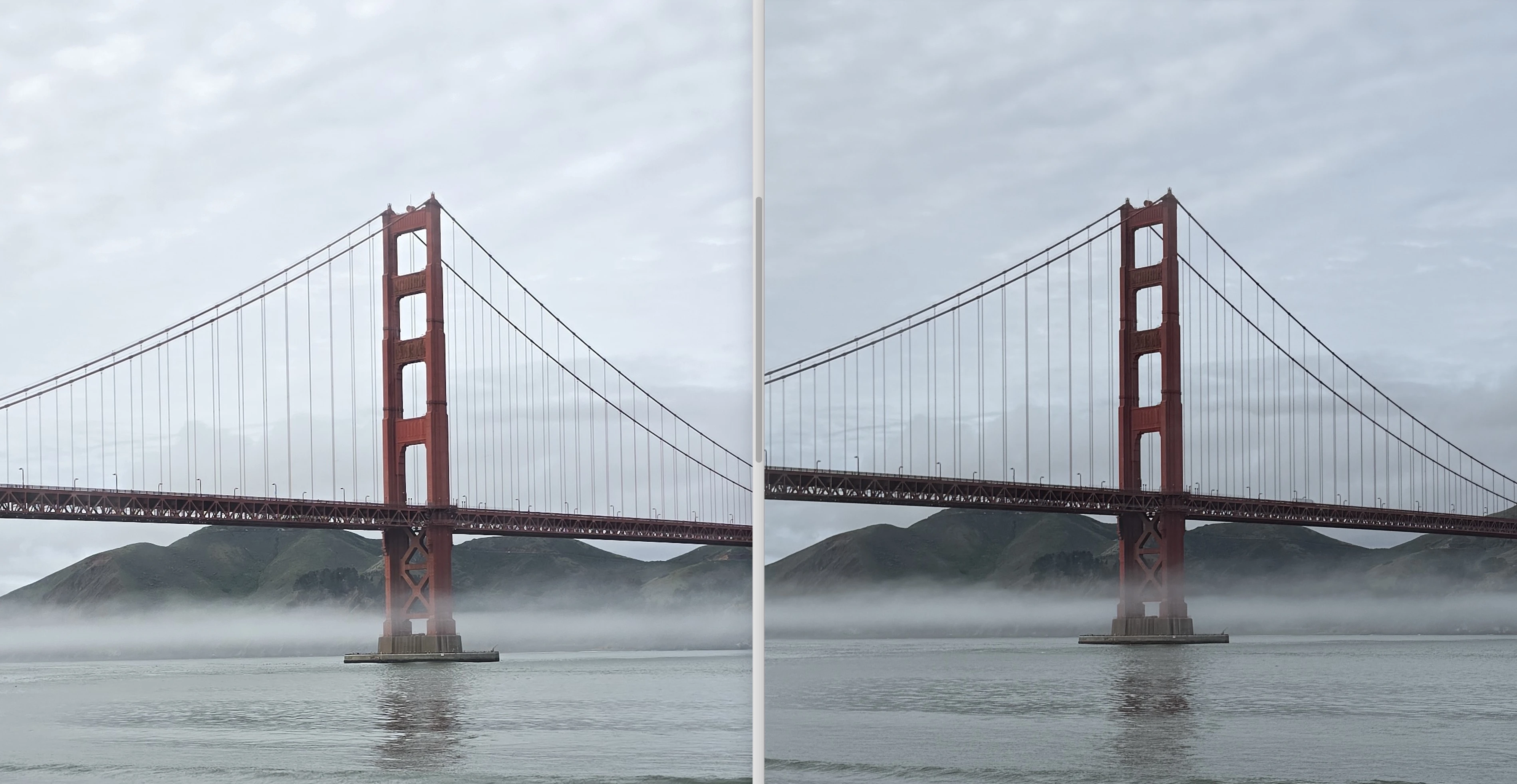 Wycinek. Na lewo Galaxy S26 Ultra, na prawo iPhone 17 Pro