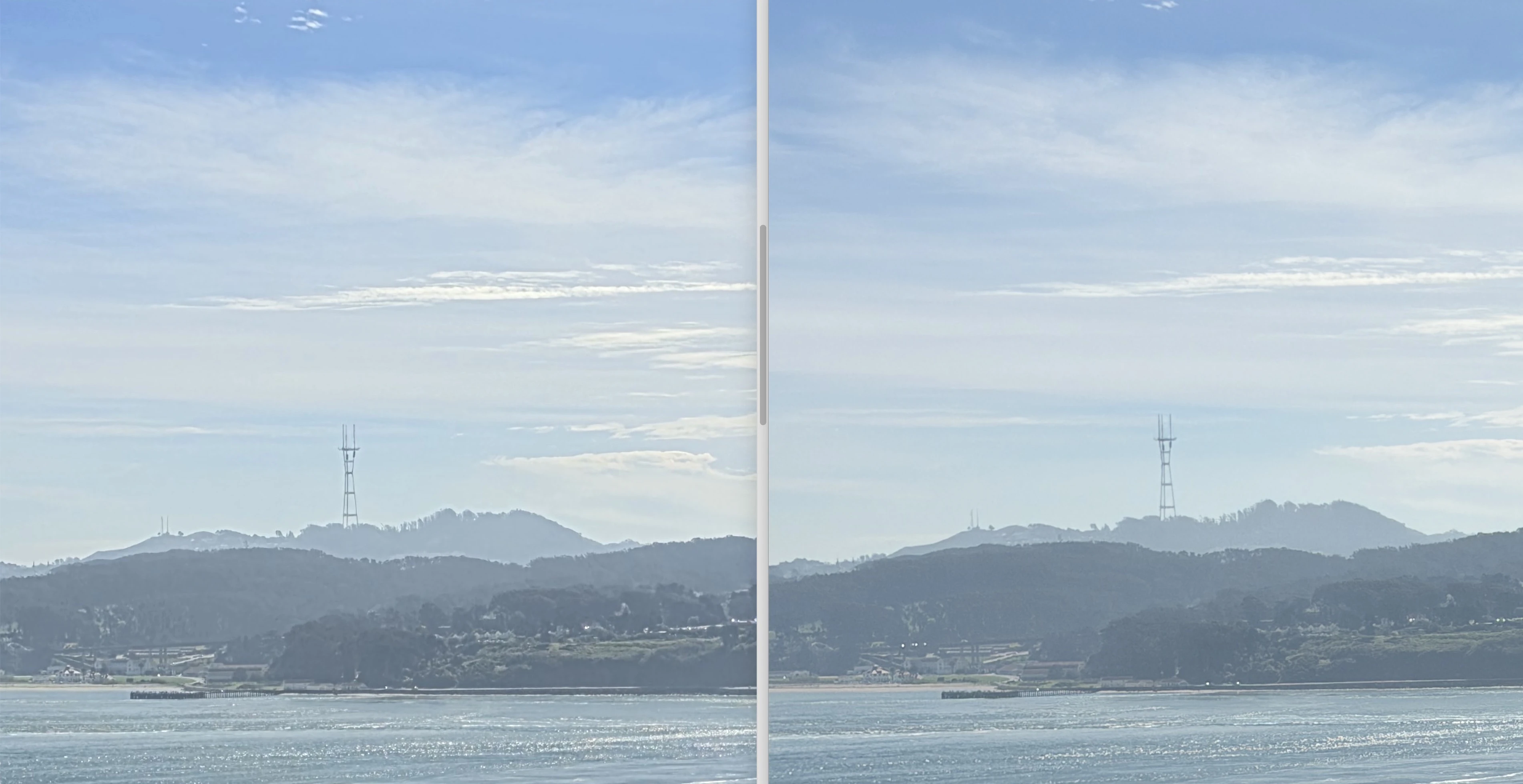 Wycinek. Na lewo Galaxy S26 Ultra, na prawo iPhone 17 Pro