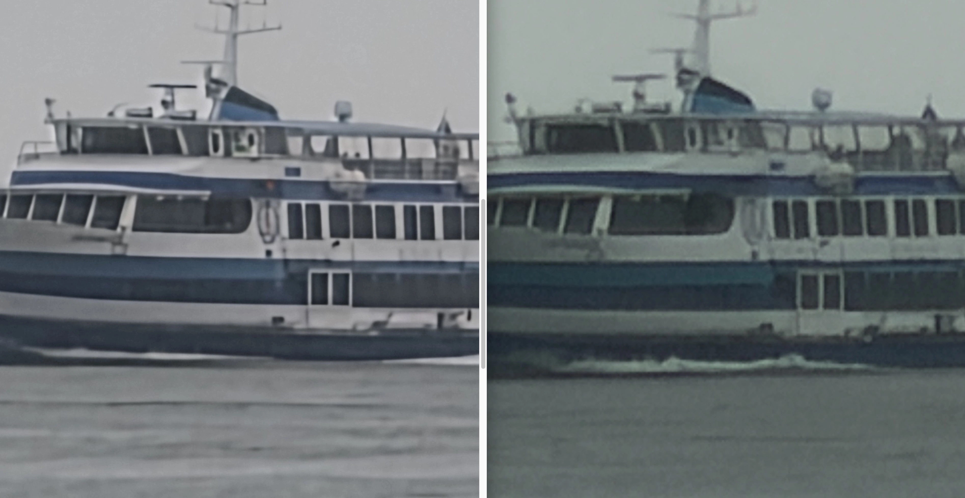 Wycinek. Na lewo Galaxy S26 Ultra, na prawo iPhone 17 Pro