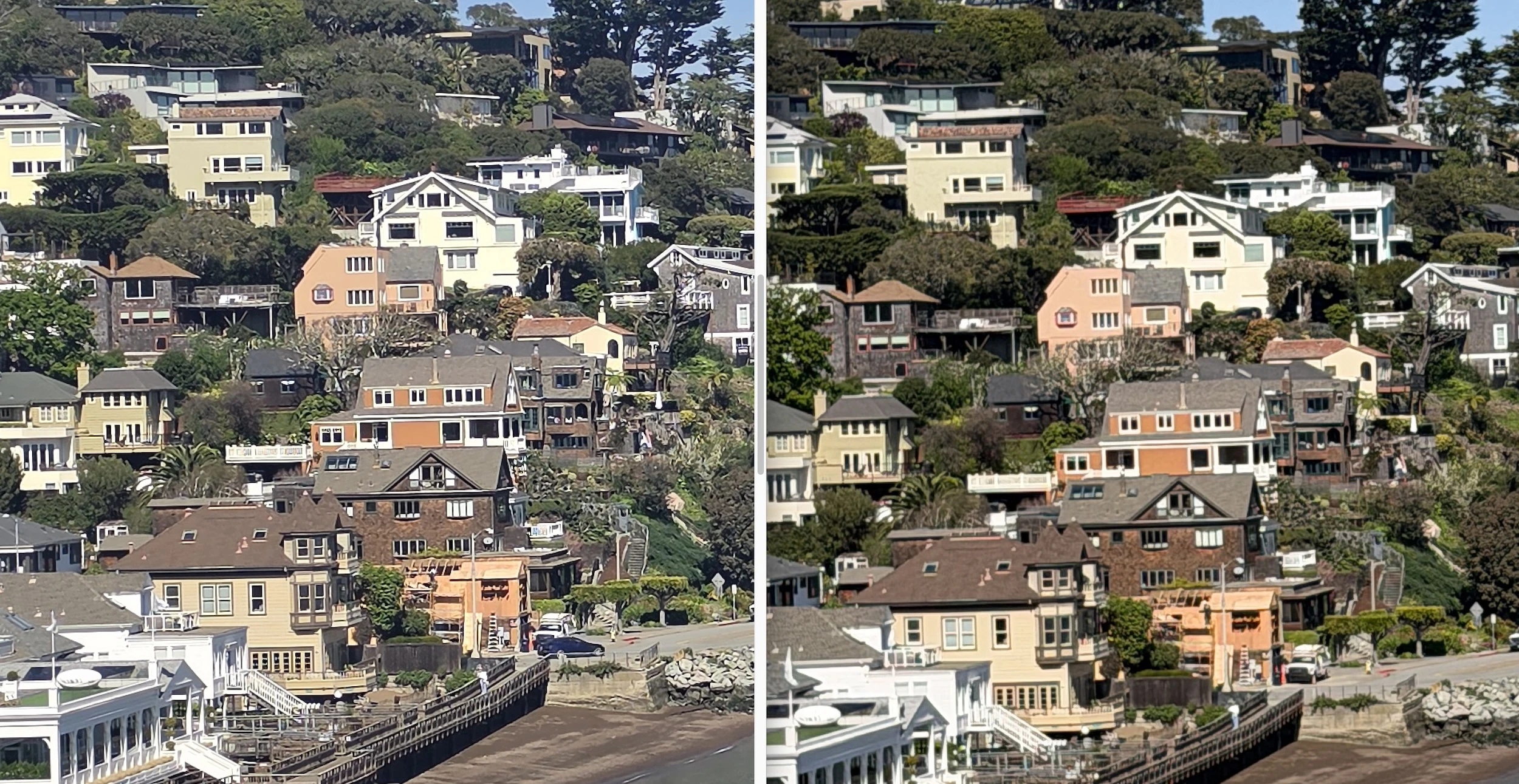 Wycinek. Na lewo Galaxy S26 Ultra, na prawo iPhone 17 Pro