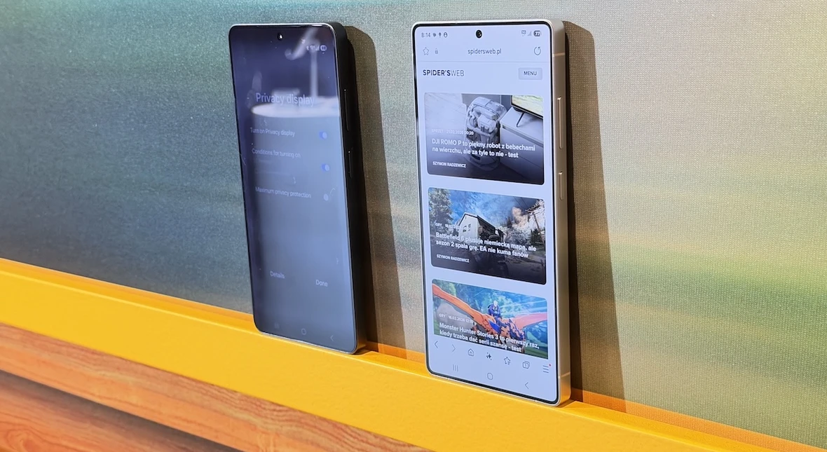 Image for Ekran prywatyzujący Samsunga po tygodniu. W końcu mocna nowość, ale jest haczyk