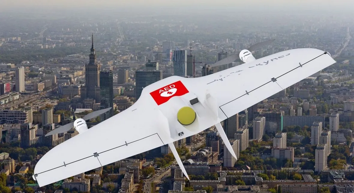 Image for Polski dron wyrwie cię ze szponów śmierci. Karetka nie ma z nim szans