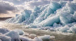 To nie Arktyka, tylko Bałtyk. Rugia pokazała lodowy spektakl