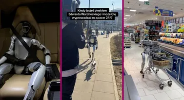 Ktoś kupił robota w cenie auta i zaczepia ludzi. Nowy bohater polskiego TikToka