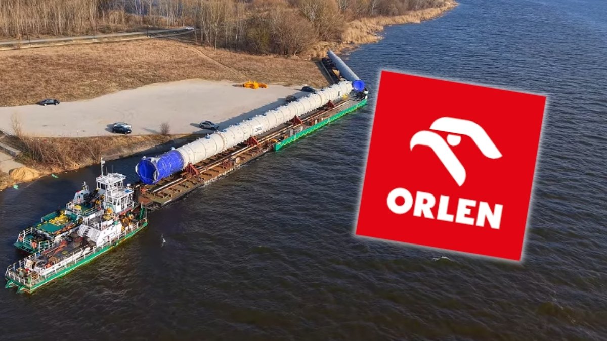 Wielkie baniaki płynęły z Chin do Płocka. Po drodze musieli kruszyć lód