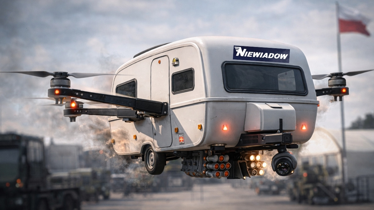 Przyczepy na bok, czas na drony. Niewiadów szykuje fabrykę broni