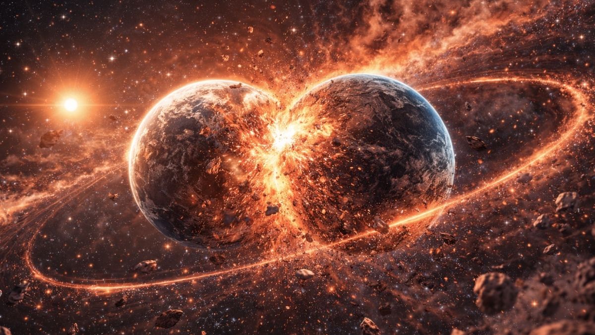 Planety zderzyły się na oczach astronomów. "Powtórka z narodzin Księżyca"