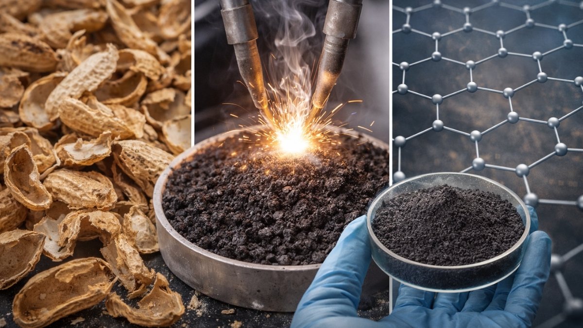 Zrobili grafen z odpadów po orzeszkach. Brzmi jak żart, ale to działa
