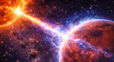 Słońce uderzyło w Marsa jak taran. Spuchła cała atmosfera