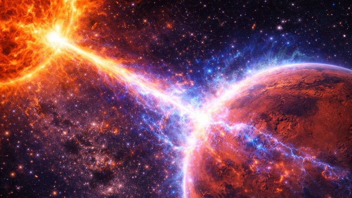 Słońce uderzyło w Marsa jak taran. Spuchła cała atmosfera