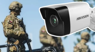 Chińskie auta wyrzucone za bramę, kamery zostały