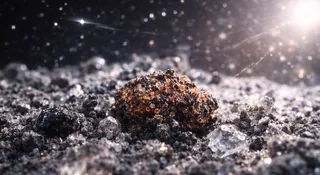 Księżycowy pył skrywa obcy materiał