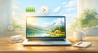 laptopy z Windowsem ponad 40 godz. na jednym ładowaniu