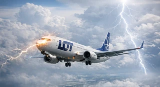 LOT piorun samolot Warszawa Istambuł