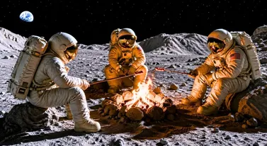 Rozpalą ognisko na Księżycu. Nie chodzi o pieczenie kiełbasek