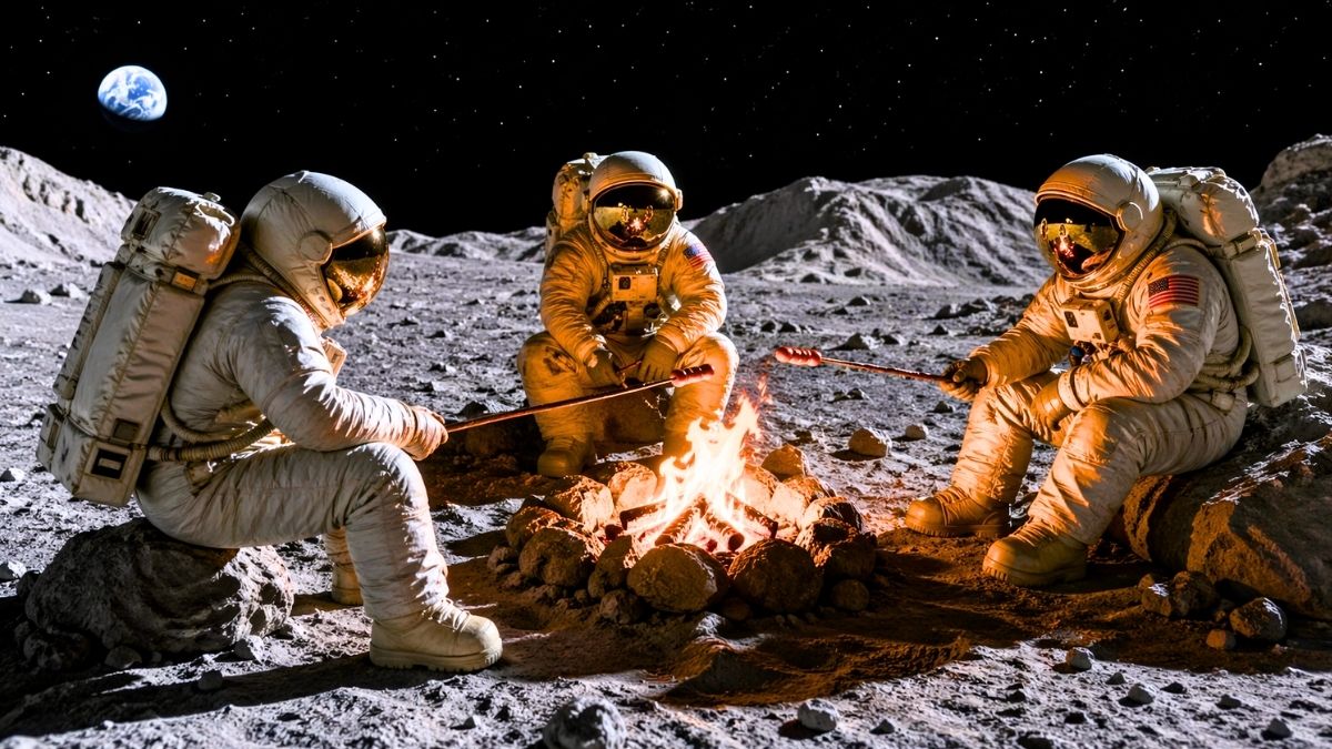 Rozpalą ognisko na Księżycu. Nie chodzi o pieczenie kiełbasek