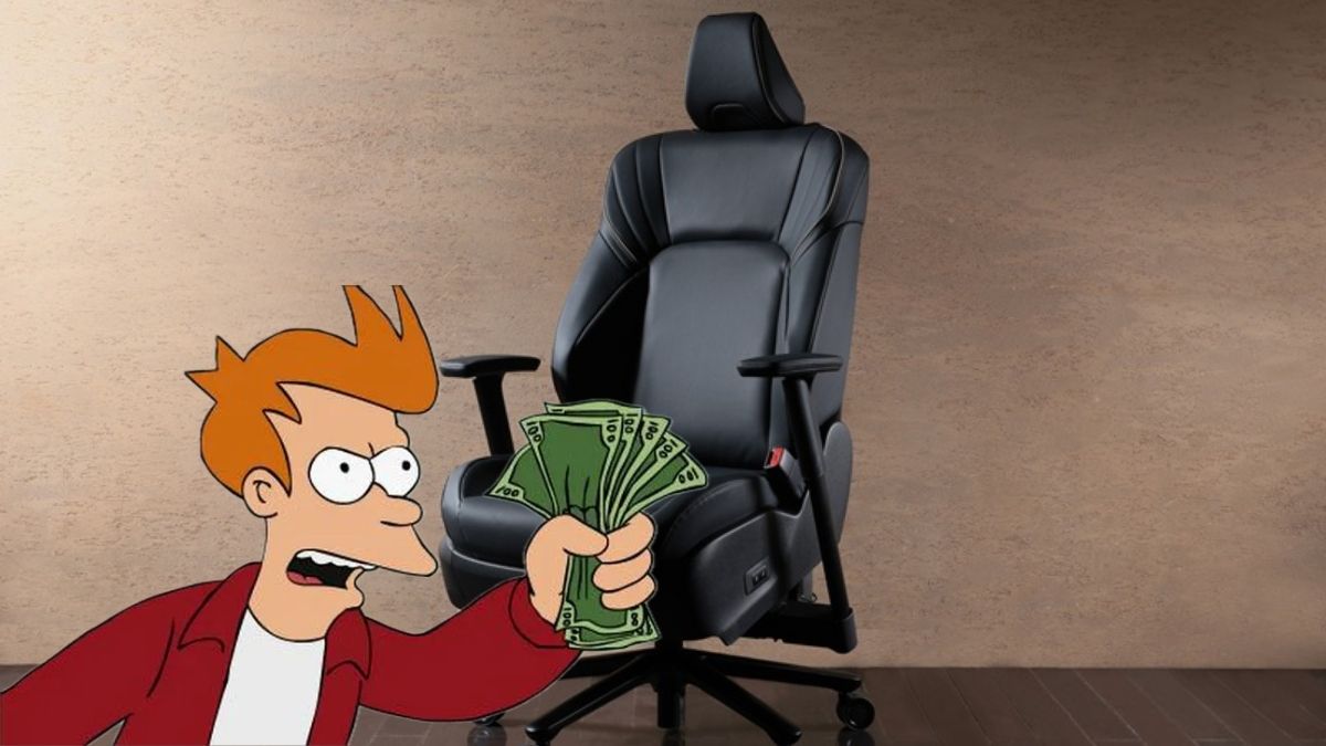 Toyota wyrwała fotel z auta i udaje, iż to mebel biurowy. Genialne, biorę