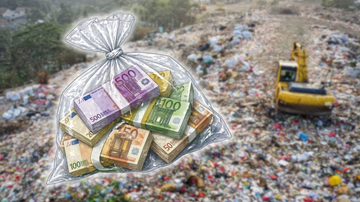 Wyrzucił worek z kasą na śmieci. Musiał nurkować w odpadkach