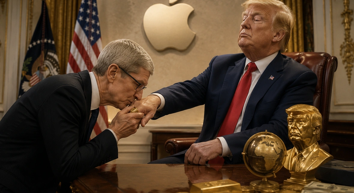 Image for Apple klęka przed Trumpem i całuje go w pierścień. Co za smutna porażka