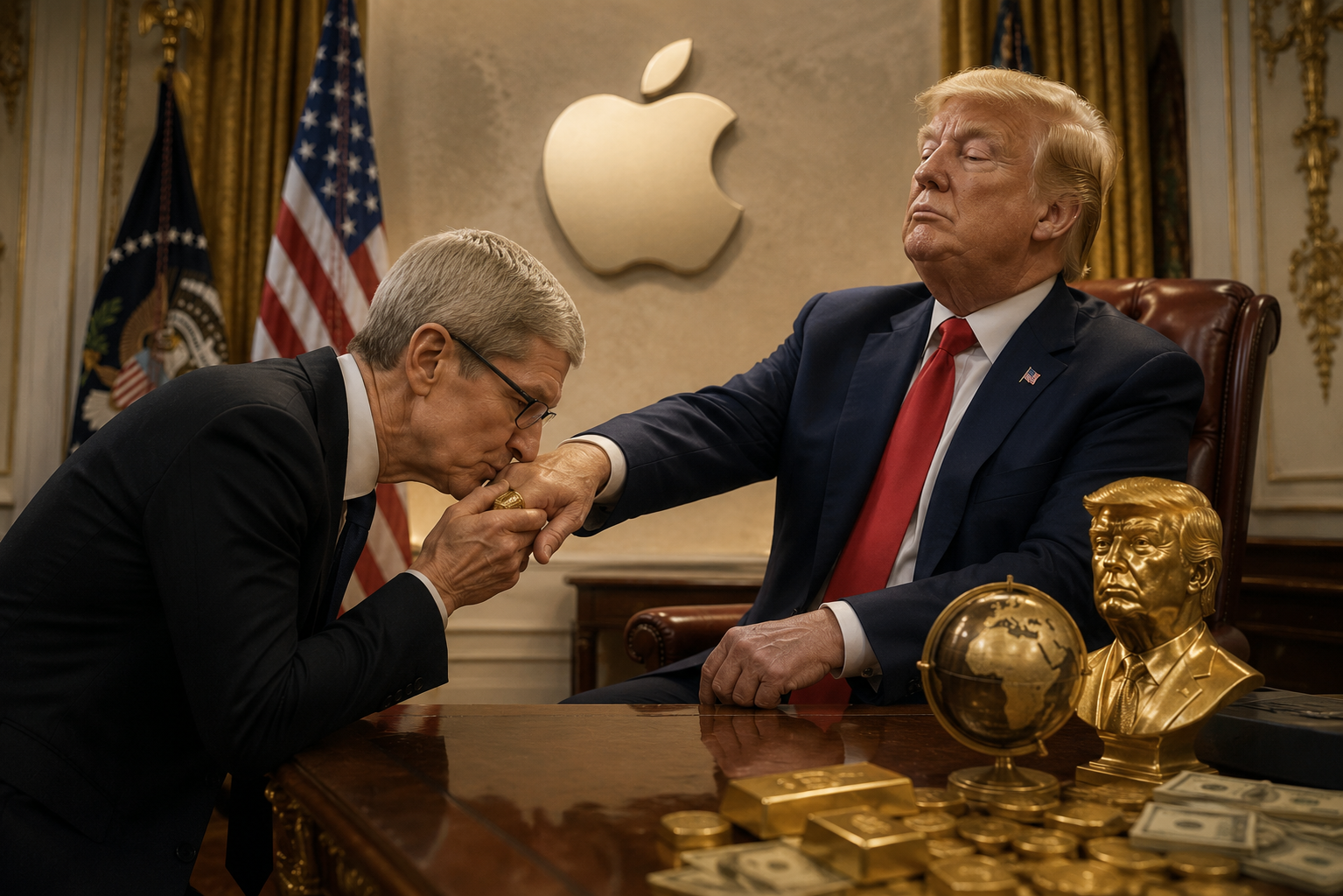 Apple klęka przed Trumpem i całuje go w pierścień. Co za smutna porażka