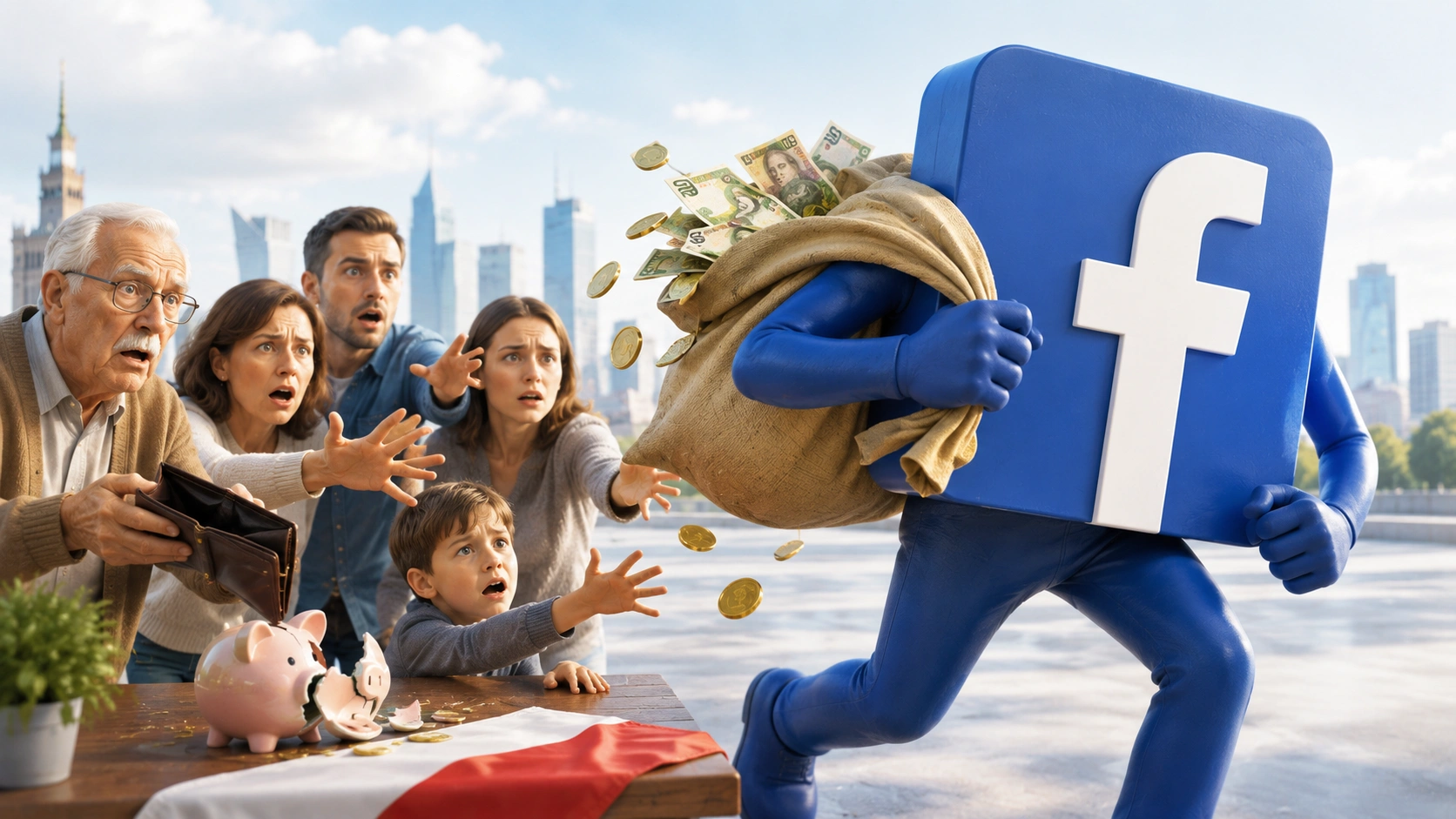 Facebook zarobił w Polsce 2 mld, podatku zapłacił 11 mln. To kradzież w biały dzień